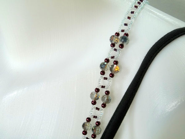 Swarovski Pearl and Crystal Adjustable Beaded Bra Strap Kit Only to  Accompany Beadwork GutsyGuide Course
