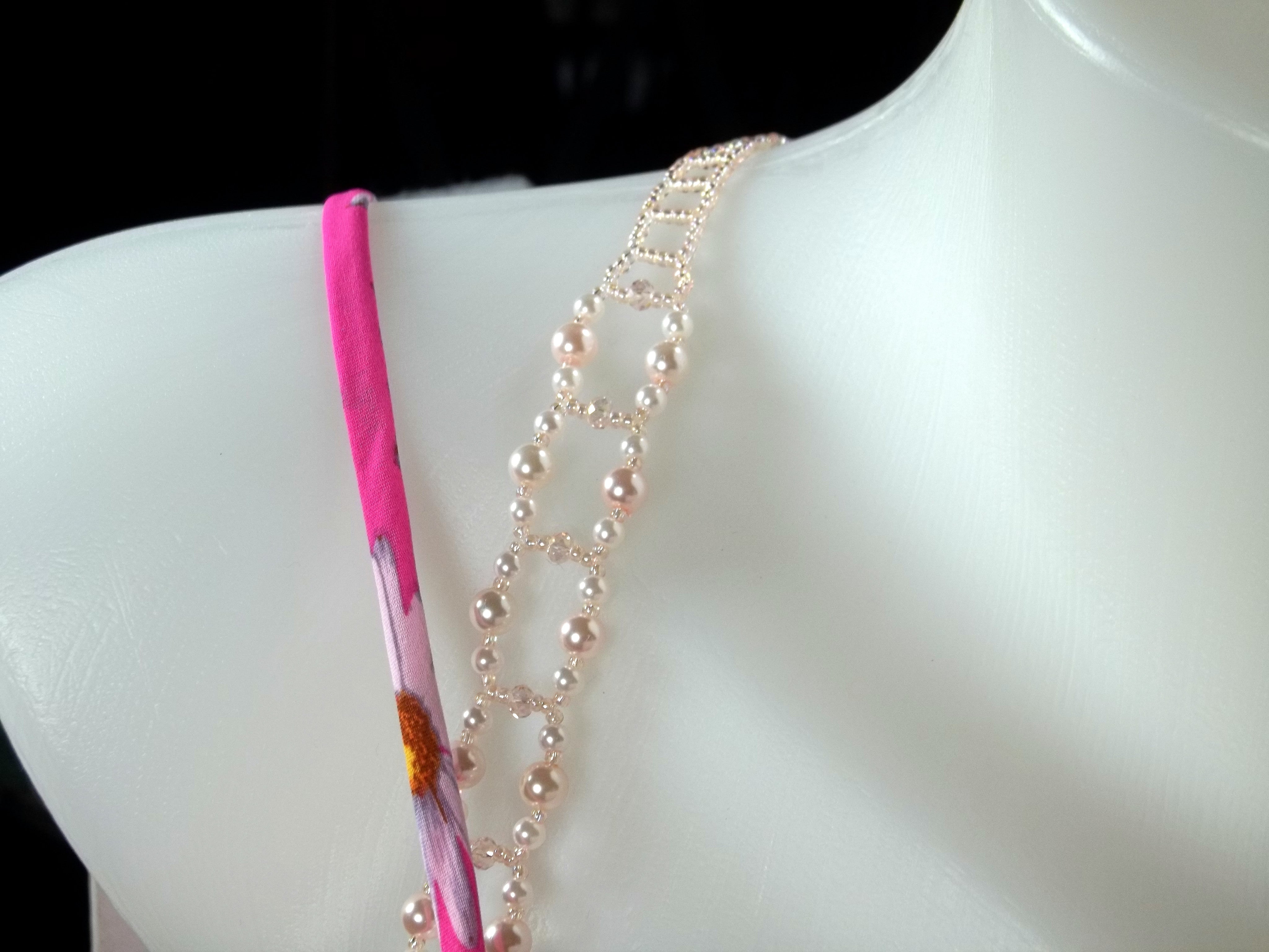 Swarovski Pearl and Crystal Adjustable Beaded Bra Strap Kit Only