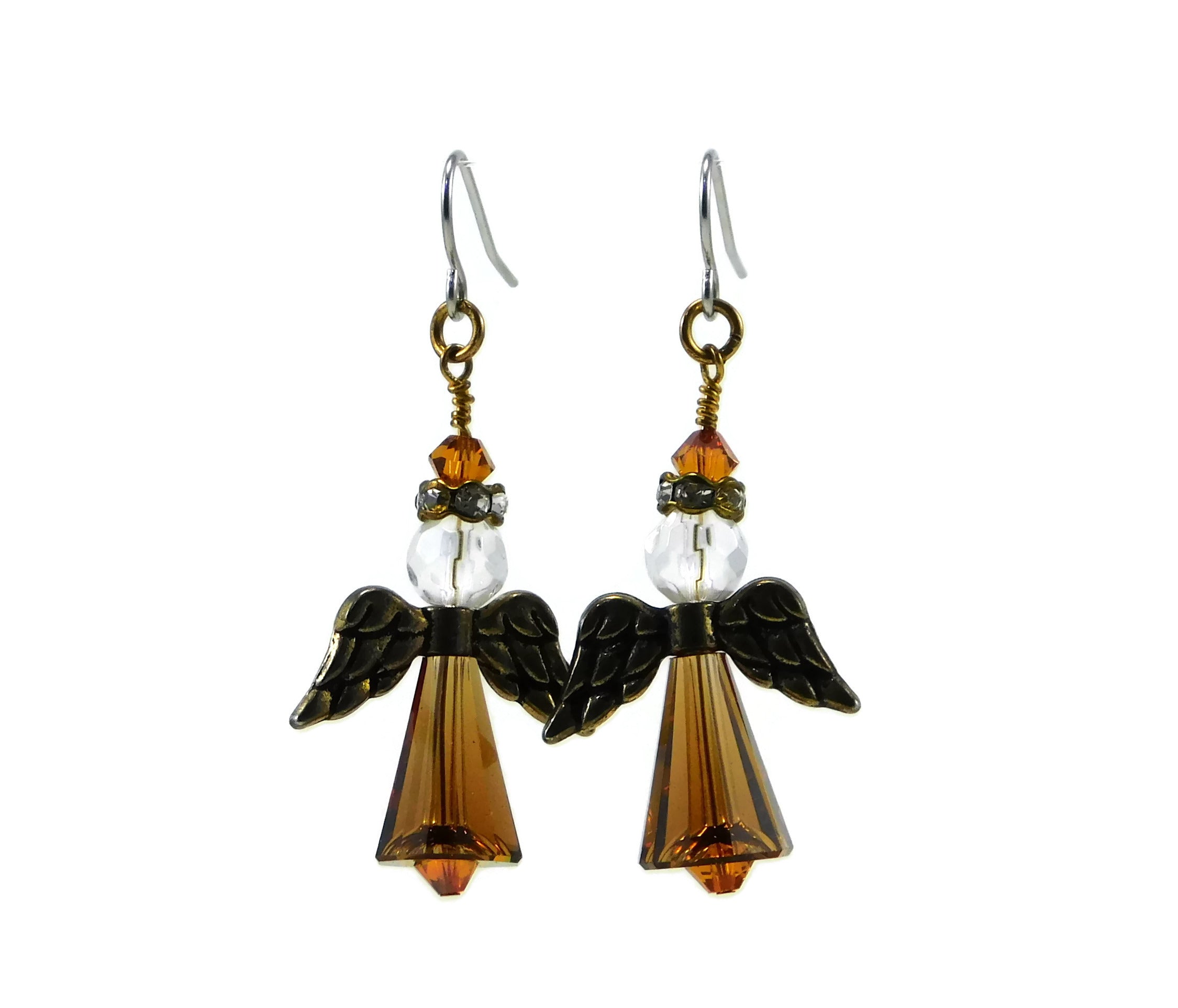 Swarovski Angel Earrings