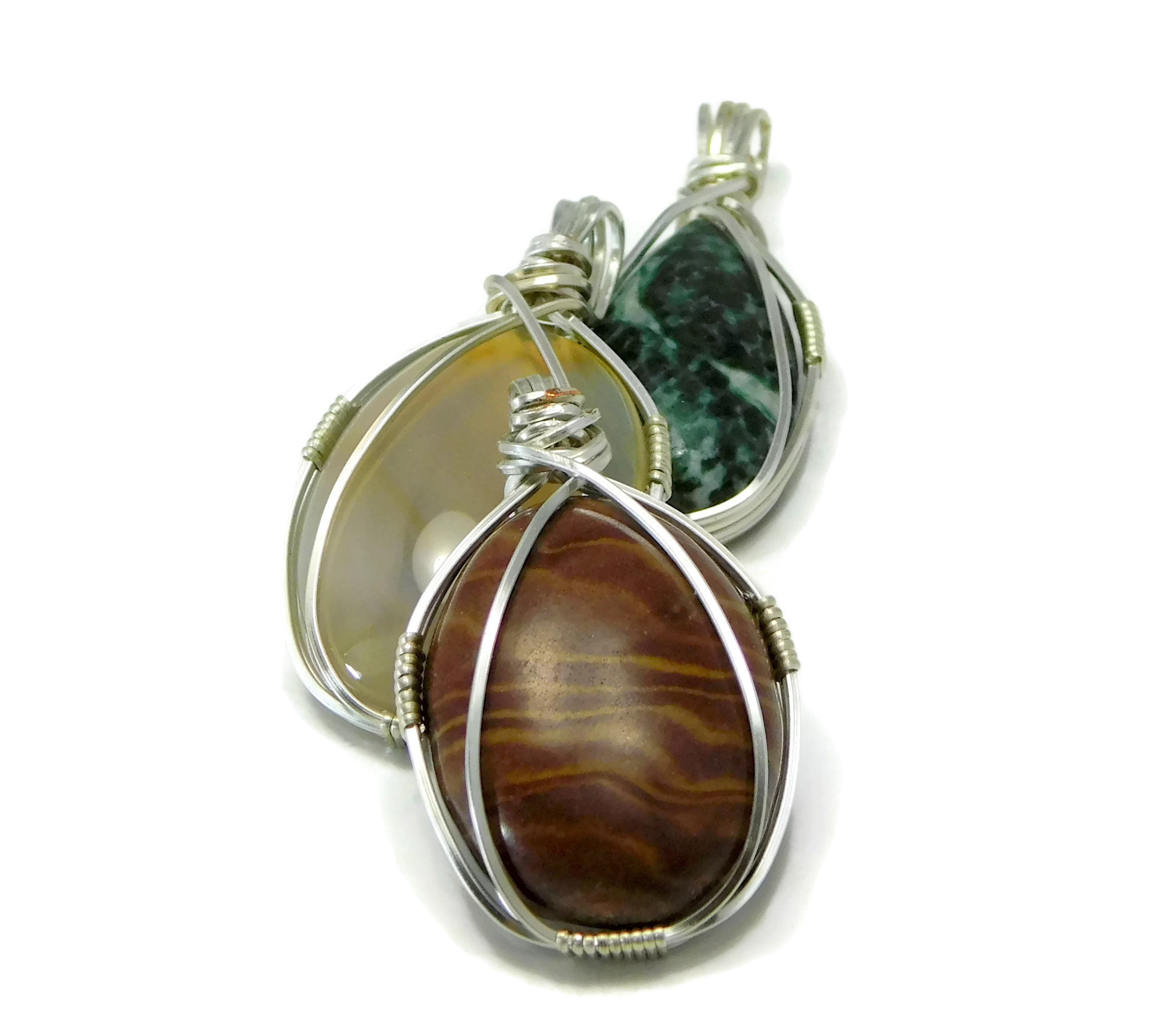 Simple Wire Wrapped Cabochon Pendant Materials Only for Wire Wrapping –  GutsyGirl Design