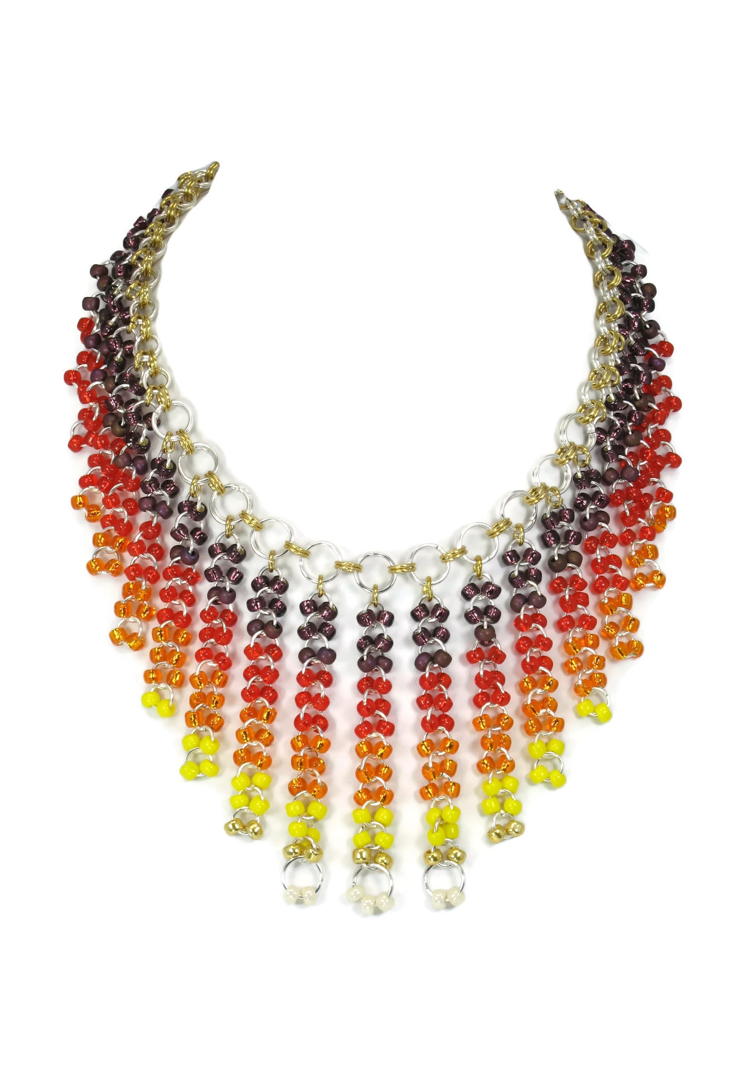 Epic Sunrise Necklace Chainmaille DIY Kit